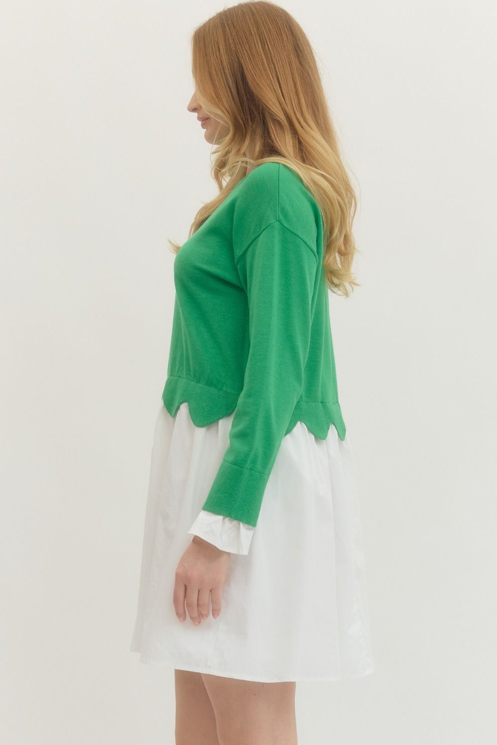 kelly green sweater dress Blair Dress