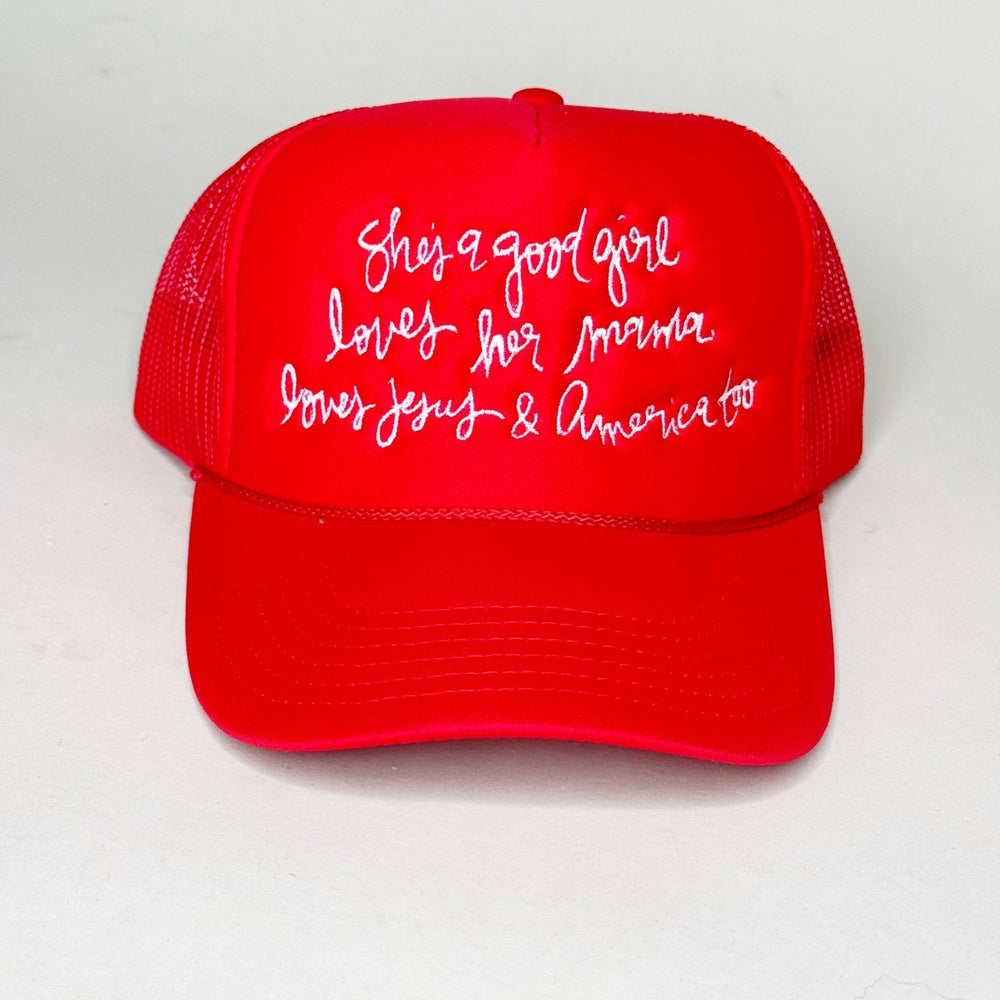 Shes a Good Girl Trucker Hat - Grace + Diane