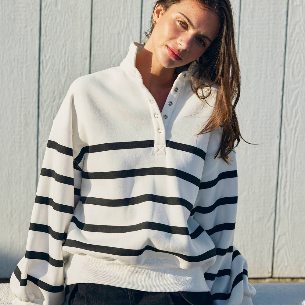 PT50478 - Addison Stripe Pullover - Grace + Diane