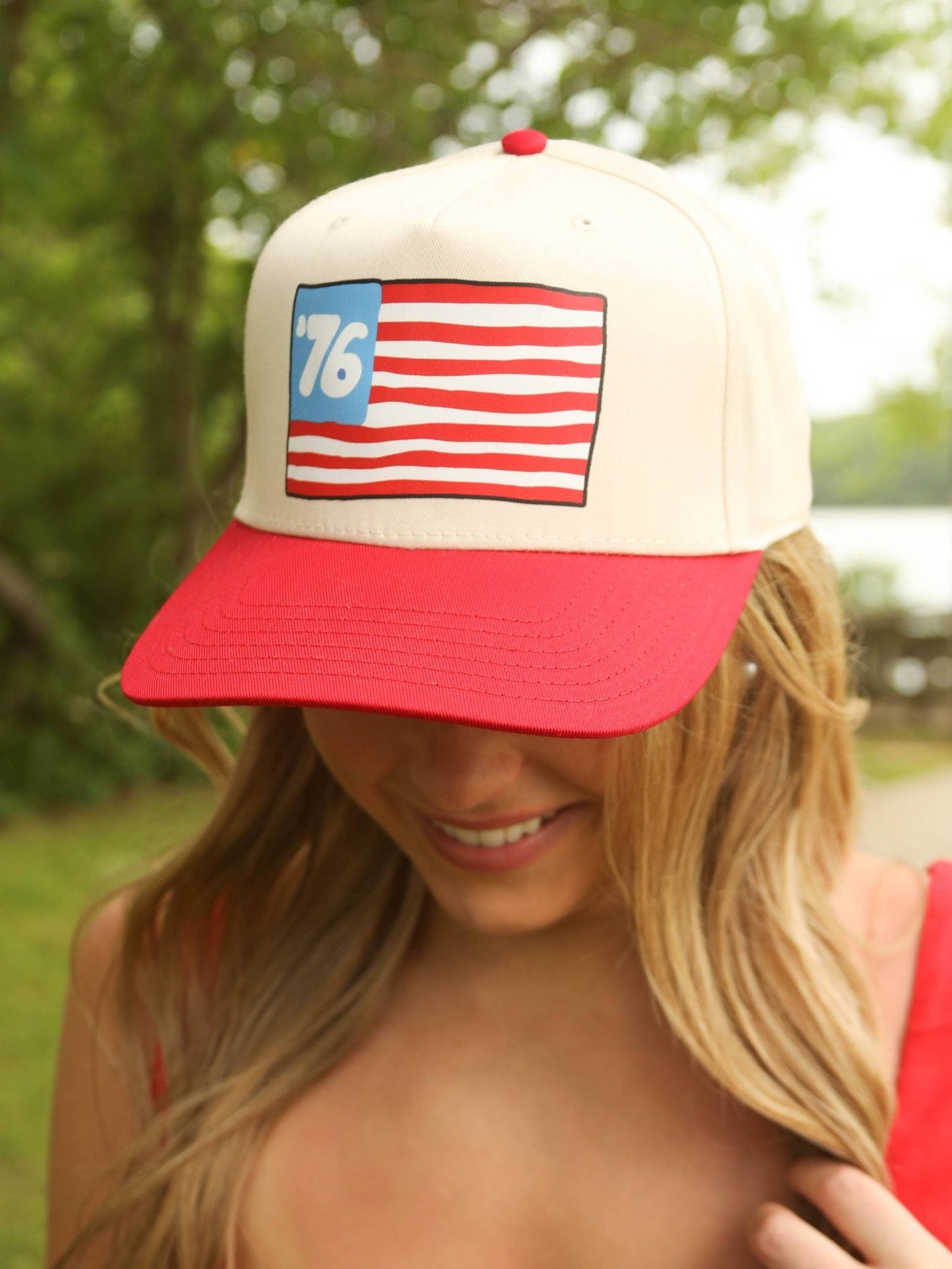 76 Flag Trucker Hat - Grace + Diane