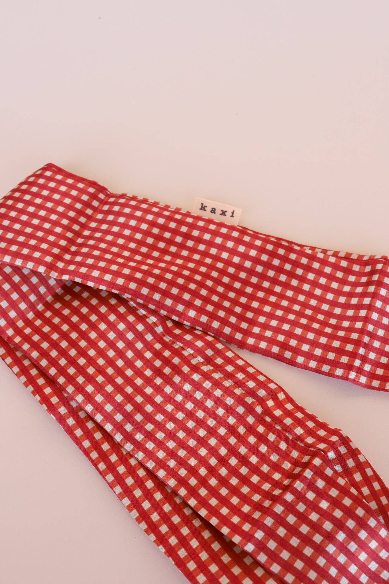 RED PLAID HAIR SCARF - Grace + Diane