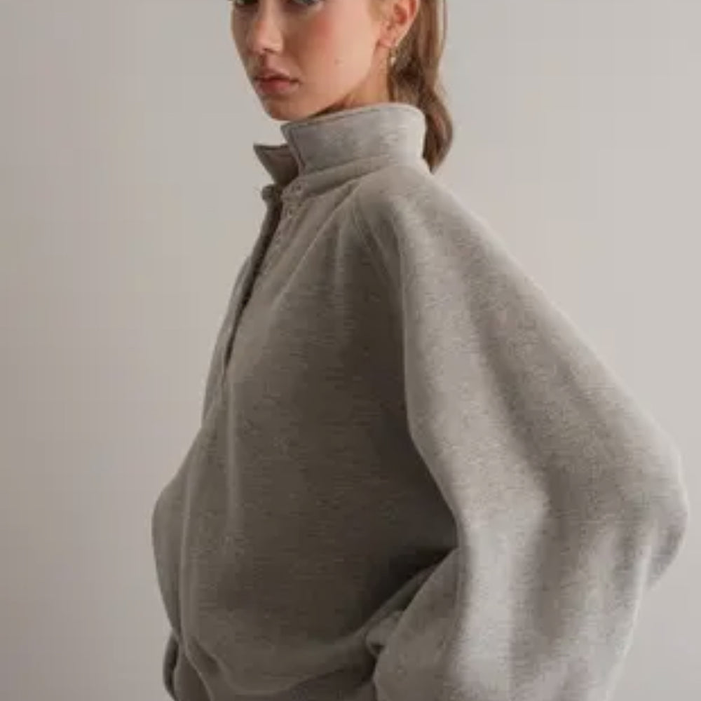 Shelby Pullover - Heather Grey - Grace + Diane