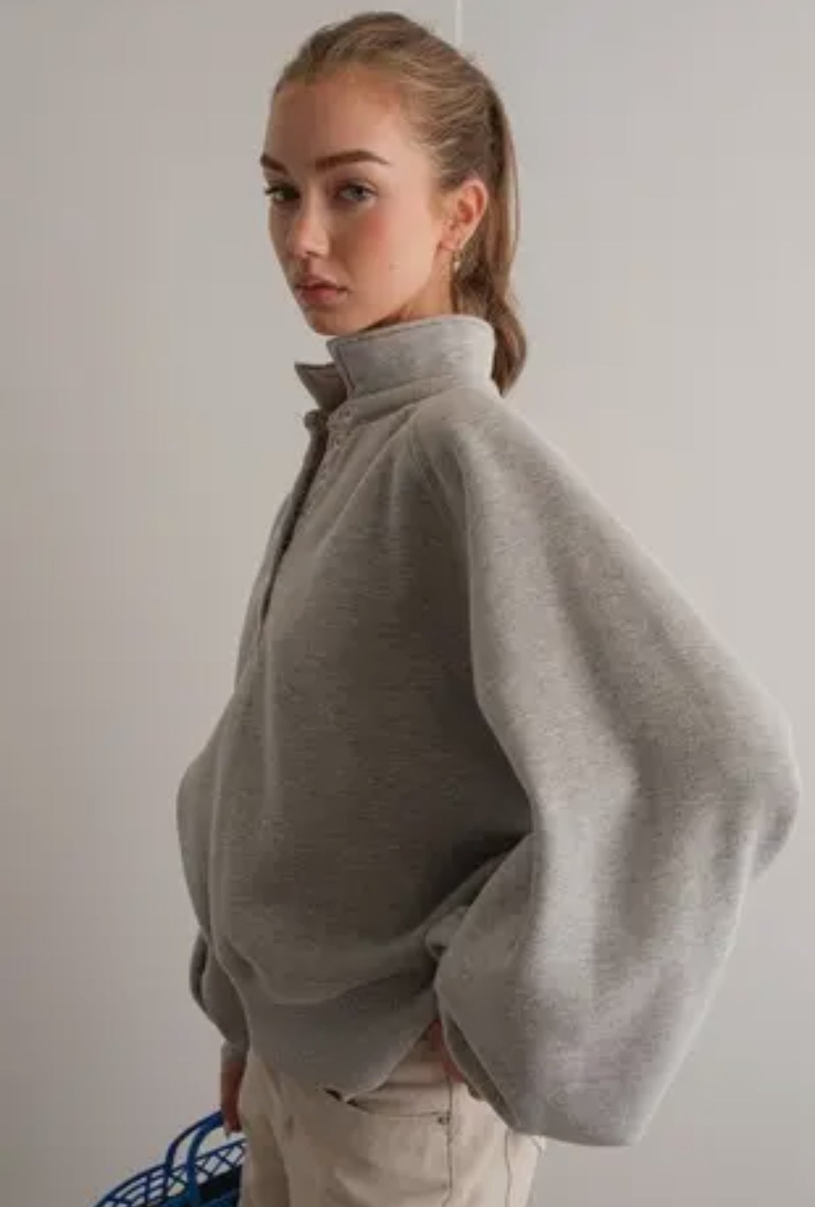 Shelby Pullover - Heather Grey - Grace + Diane
