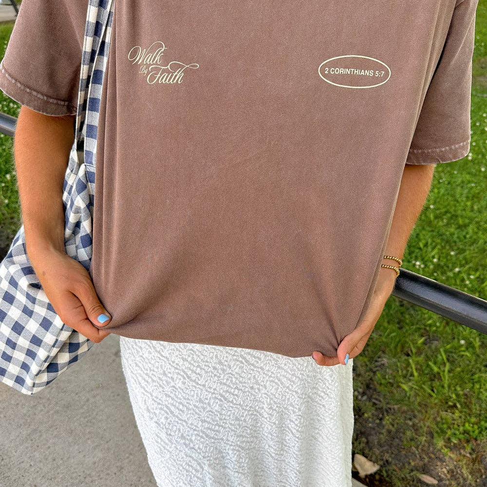 
                  
                    Walk by Faith Unisex Tee - Grace + Diane
                  
                