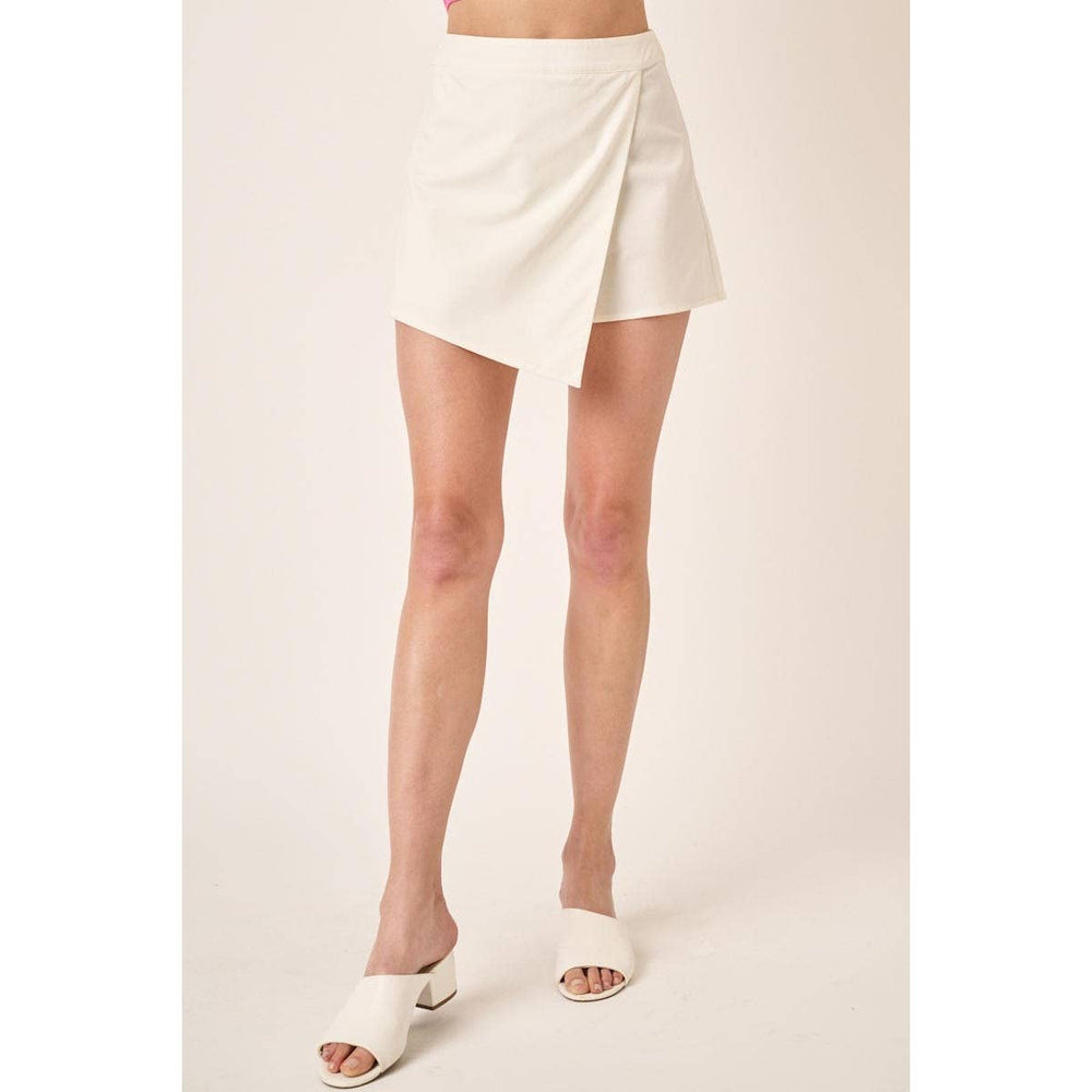 OVERLAY WRAP FRONT MINI SKORT - Grace + Diane