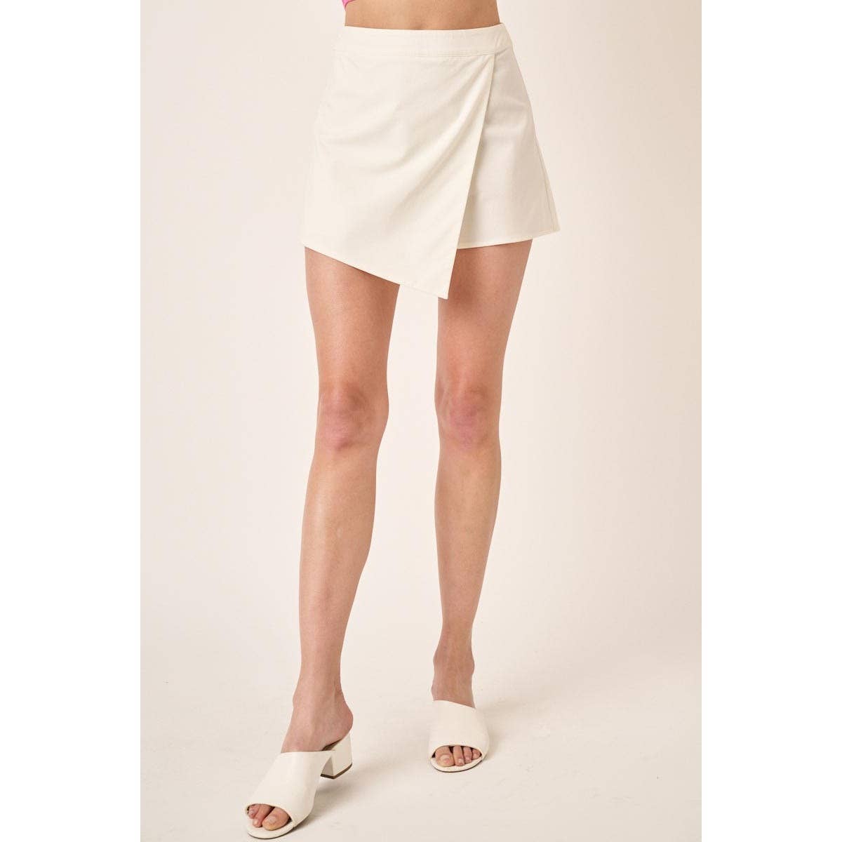 OVERLAY WRAP FRONT MINI SKORT - Grace + Diane