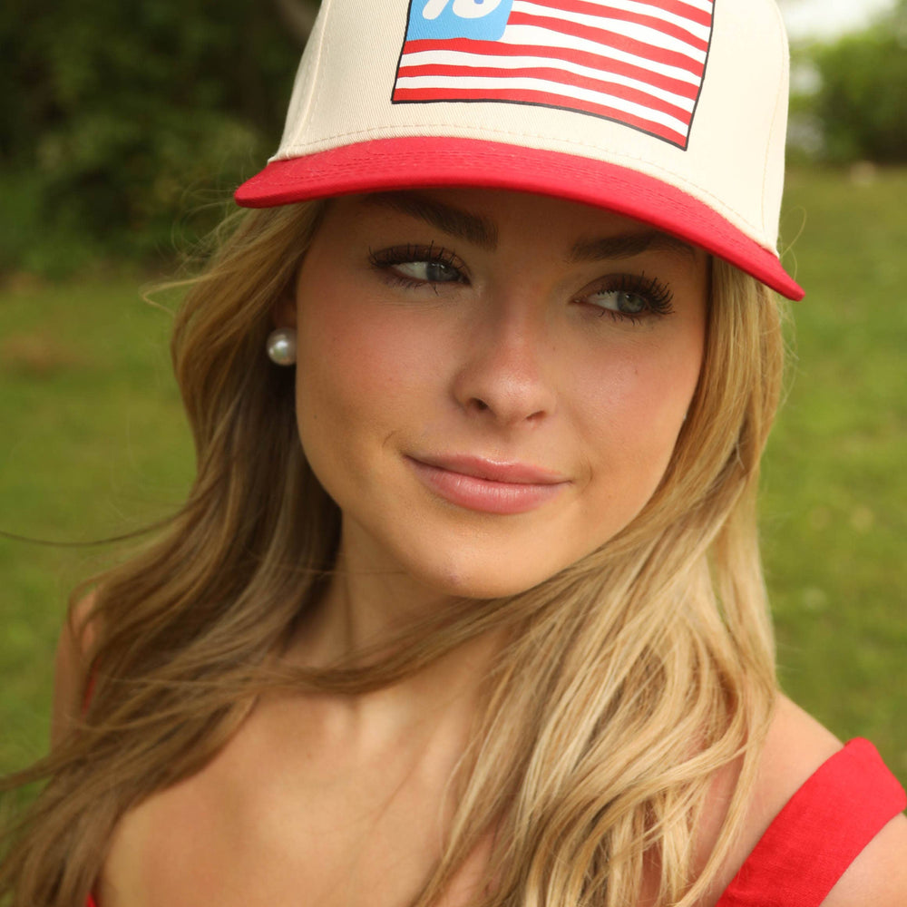 76 Flag Trucker Hat - Grace + Diane