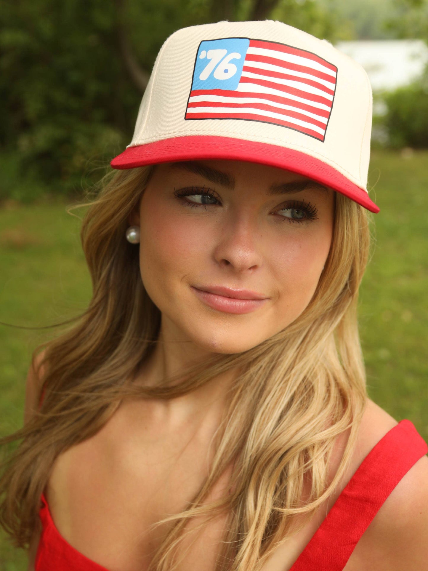 76 Flag Trucker Hat - Grace + Diane