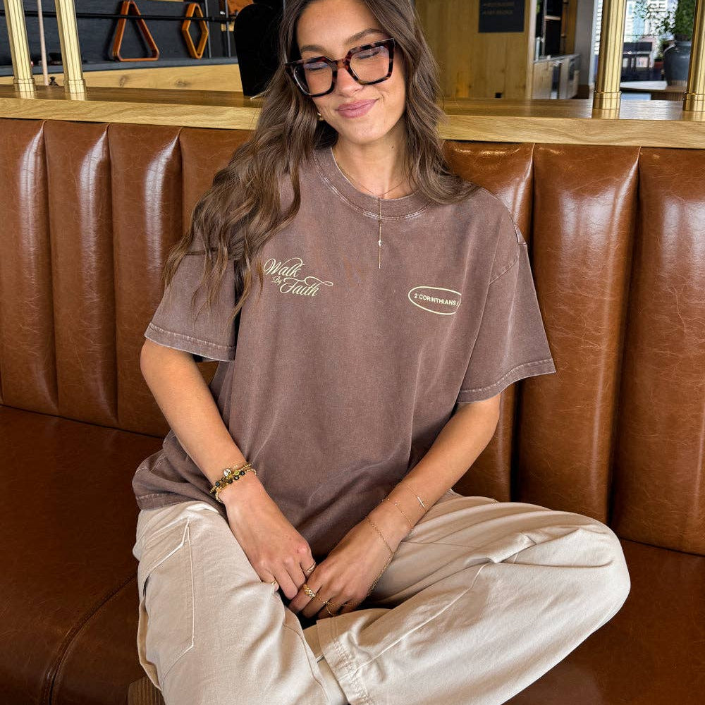 
                  
                    Walk by Faith Unisex Tee - Grace + Diane
                  
                