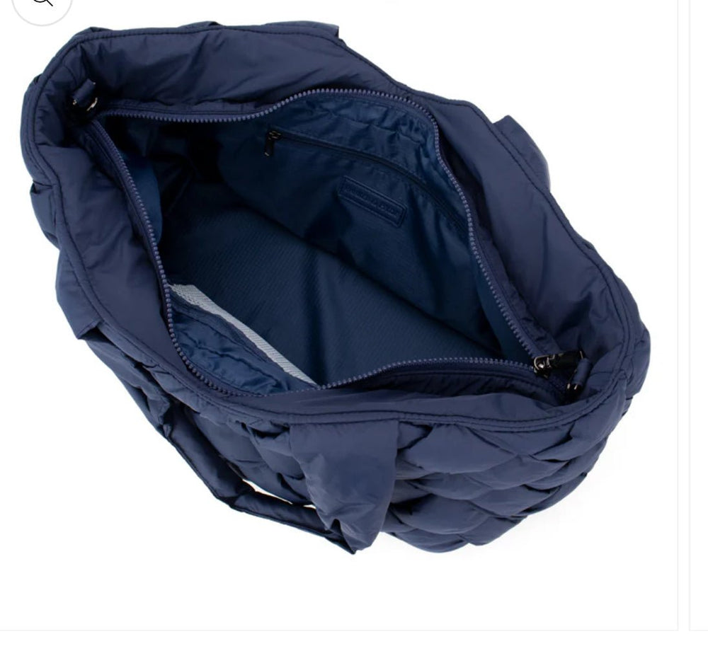 
                  
                    Parker & Hyde Navy Cloud Woven Tote - Grace + Diane
                  
                