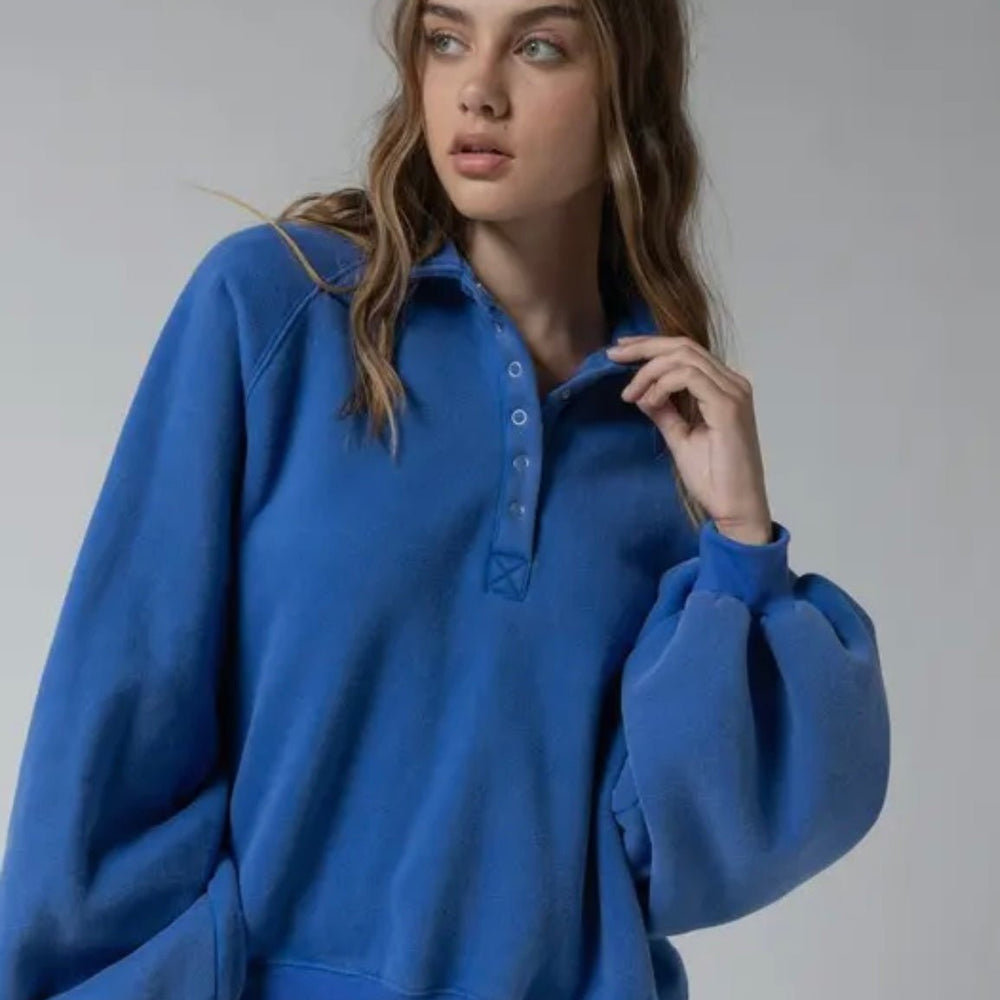Shelby Pullover - Cobalt Blue - Grace + Diane