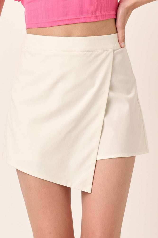 OVERLAY WRAP FRONT MINI SKORT - Grace + Diane