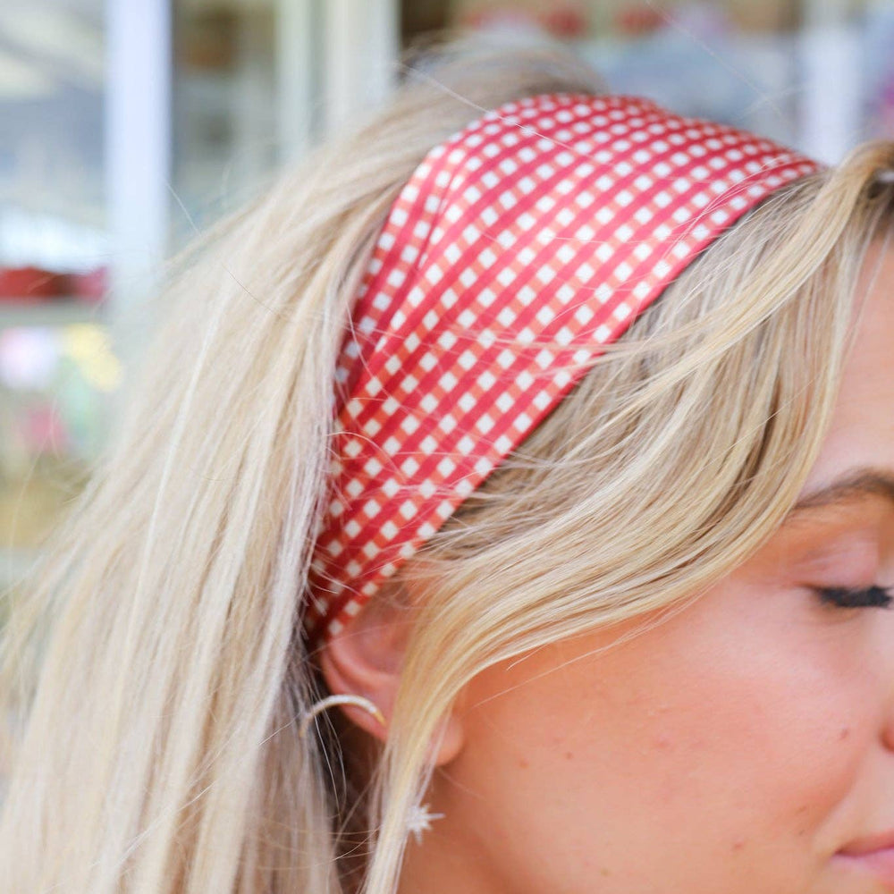 
                  
                    RED PLAID HAIR SCARF - Grace + Diane
                  
                