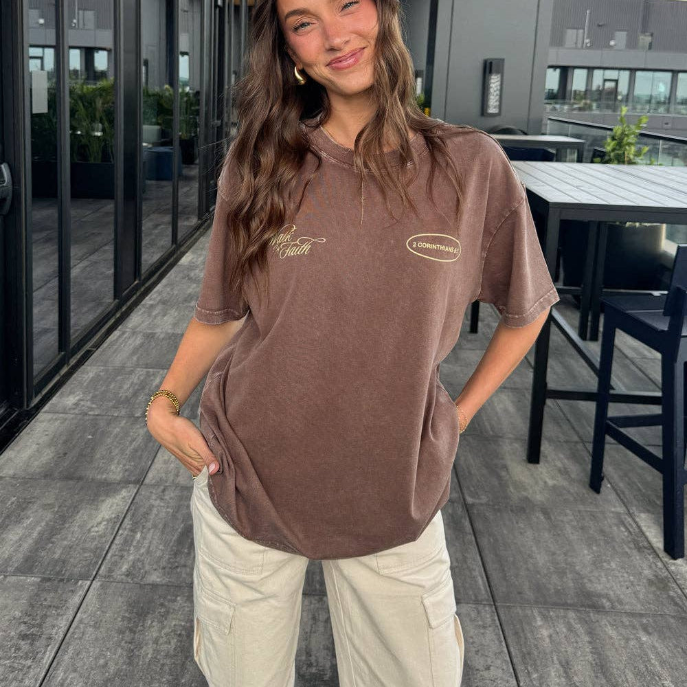 
                  
                    Walk by Faith Unisex Tee - Grace + Diane
                  
                
