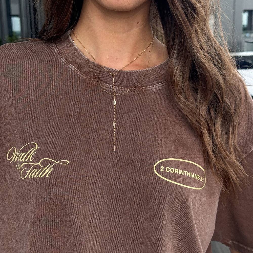 
                  
                    Walk by Faith Unisex Tee - Grace + Diane
                  
                