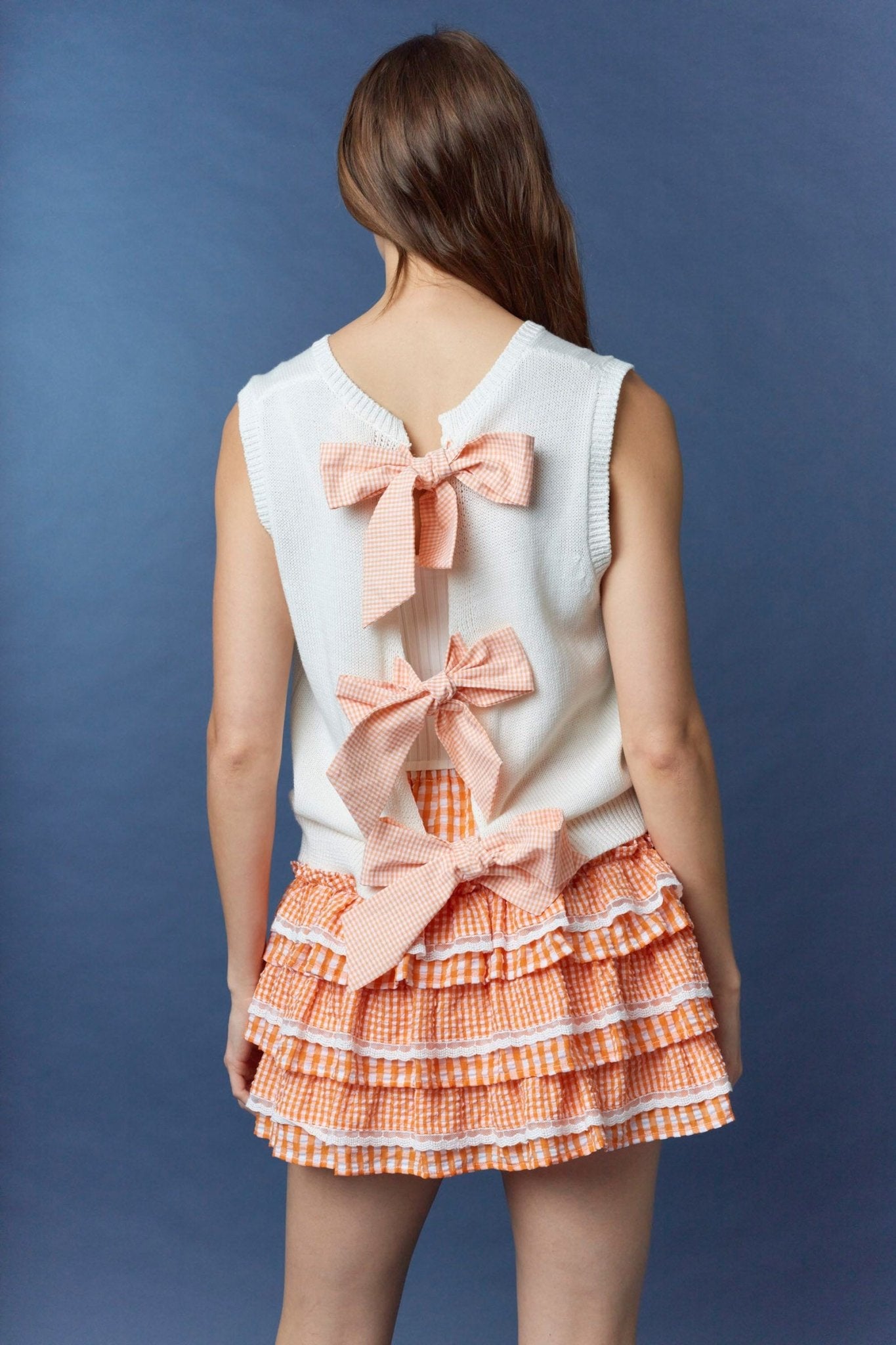 Gingham Bow Back - Grace + Diane